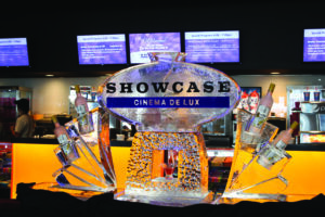 Showcase Cinema drink  luge with vodka holders