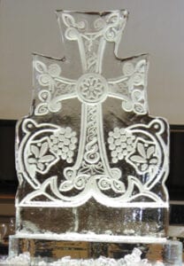 Armenian Cross Ice Sculpture