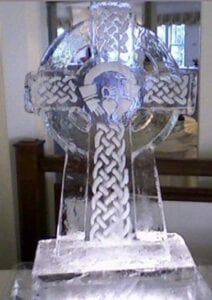 Celtic Cross Ice Sculpture