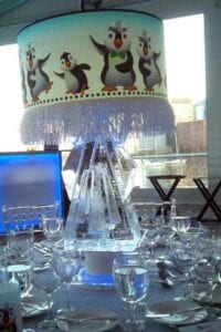 Crystal Vase Centerpiece Ice Sculpture