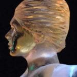 Woman Face Ice Sculpture