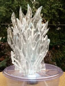 Ice Flame Centerpiece