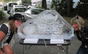 Full Block Double Shot luge with engraving