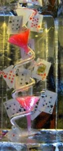 Gambling Ice Luge Sculpture