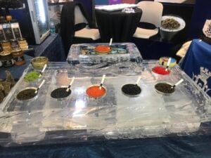 Custom Caviar display for the Boston Seafood Show.