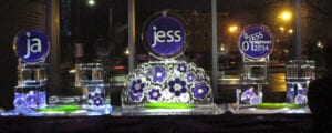 Jess sushi bar ice sculpture