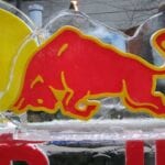 Red Bull Logo Ice Sculpture