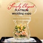 Logo with 3 layers on flower pedestal Ice Sculpture
