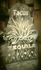 Taco and Tequila double sided shot luge