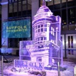 Suffolk University Ice Sculpture Boston