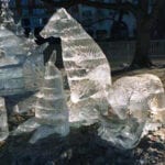 Salmon Run Ice Sculpture Boston