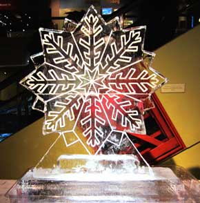 Snowflake Ice Sculpture Large