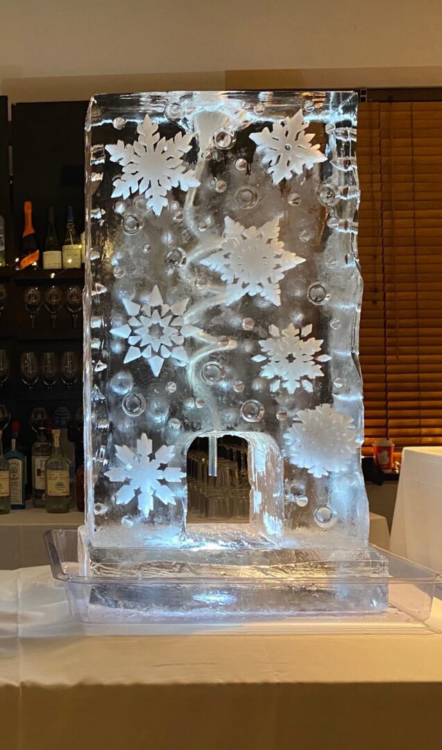 Custom Drink Luges – Brilliant Ice Sculpture