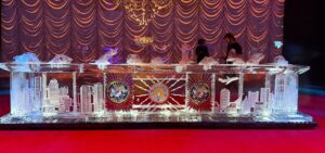 Boston City Skyline and logo bar 22 ft long '25