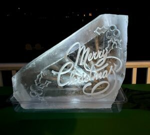 Standard Shot luge with Merry Christmas