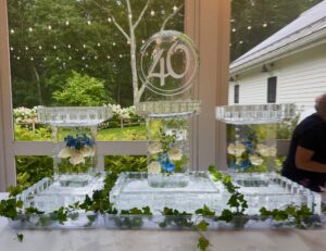 Three Tier floral 6 ft raw bar two tier '26